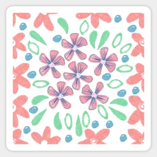 Marker pen floral pastel Sticker